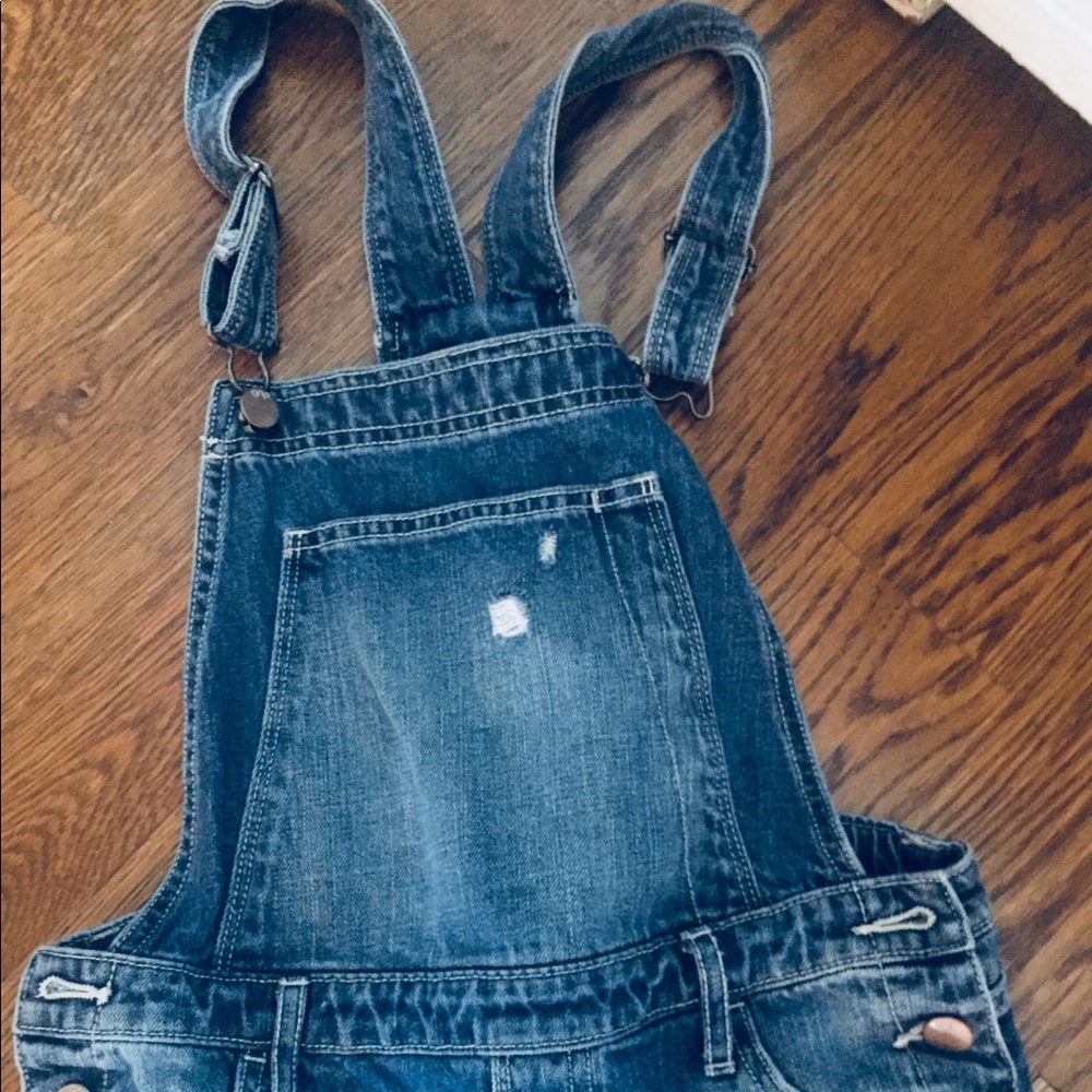 Girls Gap Blue Jean Overalls XL